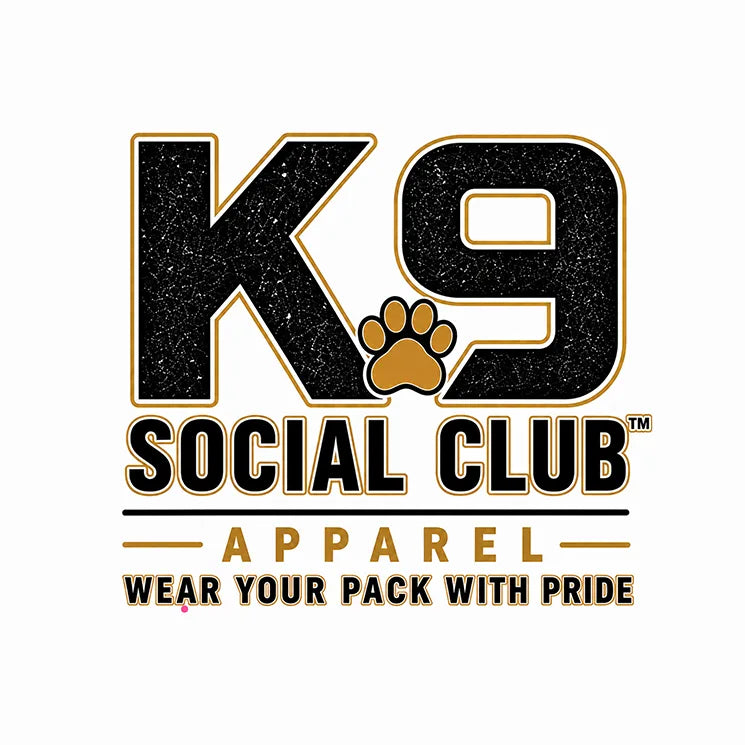 K9 Social Club dog apparel collection logo for dog owners and pack lifestyle.