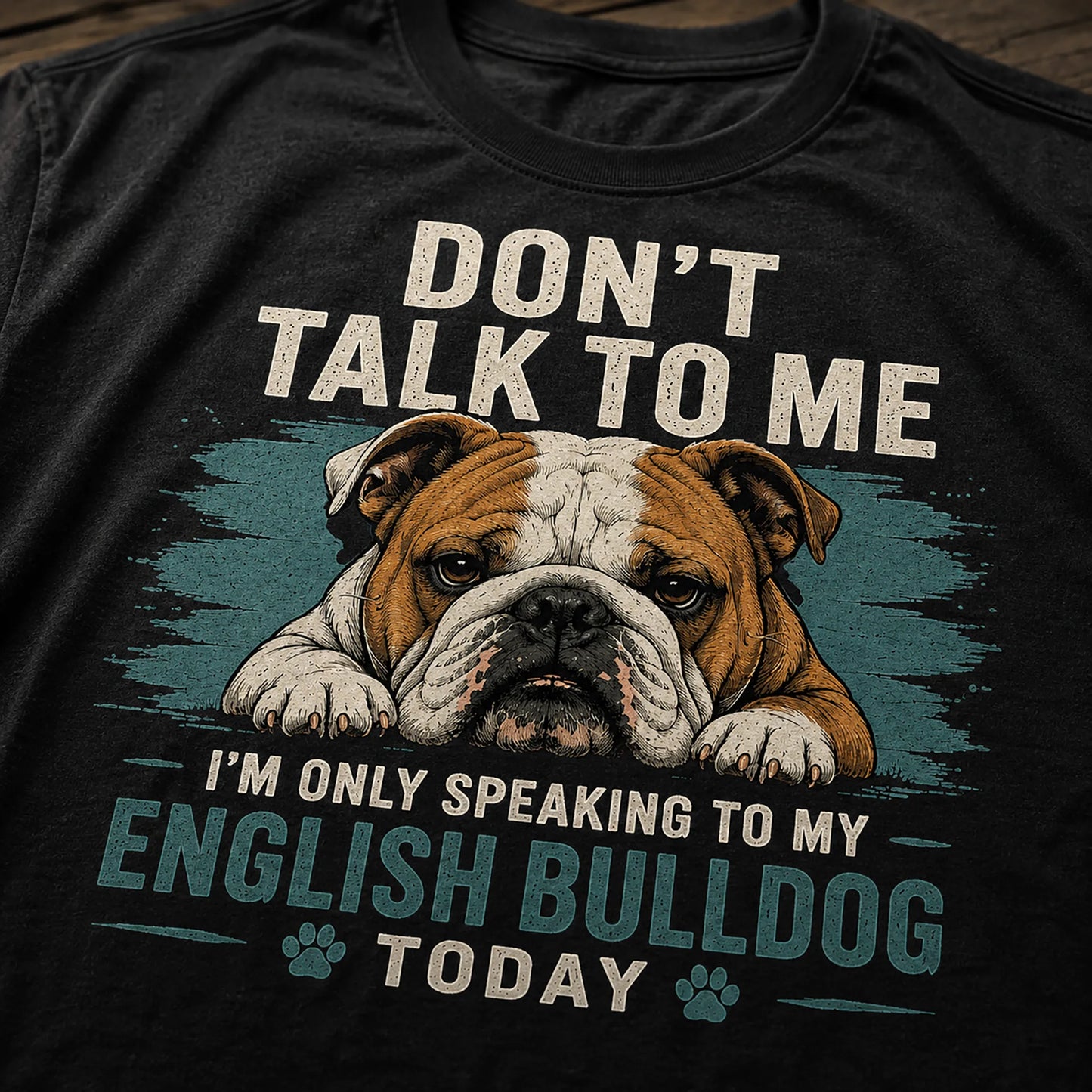 Don't Talk To Me - English Bulldog Graphic Tee